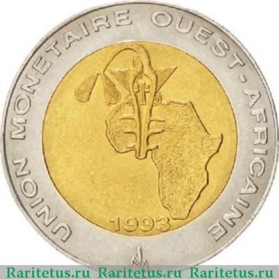 250 франков (francs) 1993 года   Западная Африка (BCEAO)