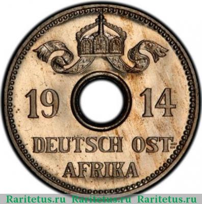 5 геллеров (heller) 1914 года   Германская Восточная Африка