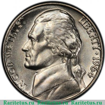 5 центов (cents) 1964 года  США