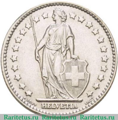 1 франк (franc) 1961 года   Швейцария