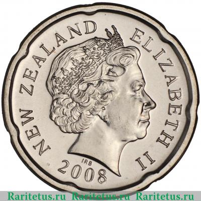 20 центов (cents) 2008 года   Новая Зеландия