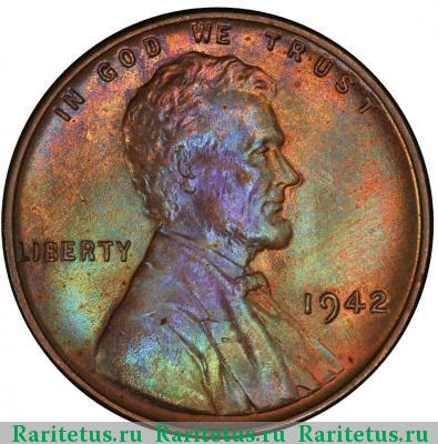 1 цент (cent) 1942 года  США США