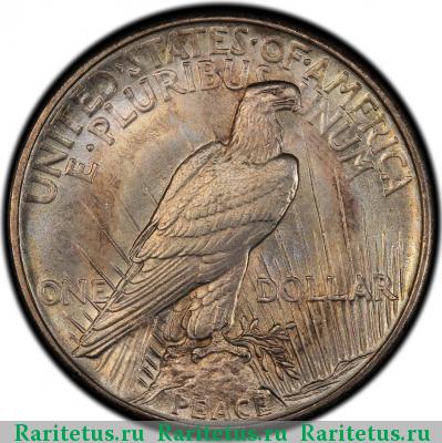 Реверс монеты 1 доллар (dollar) 1921 года  США