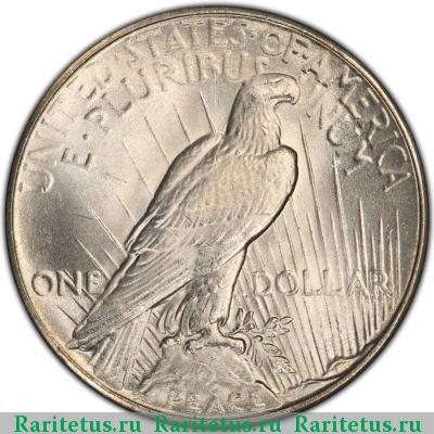 Реверс монеты 1 доллар (dollar) 1935 года  США