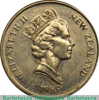 5 центов (cents) 1989 года   Новая Зеландия