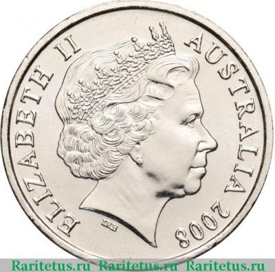 20 центов (cents) 2008 года   Австралия