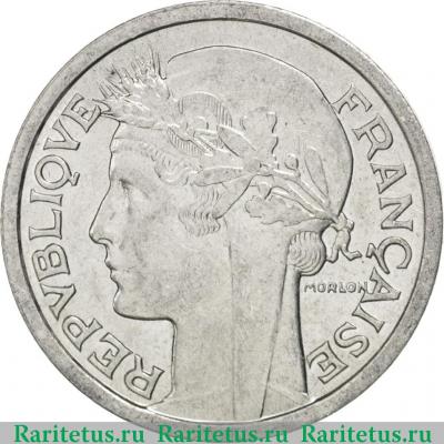 1 франк (franc) 1957 года   Франция