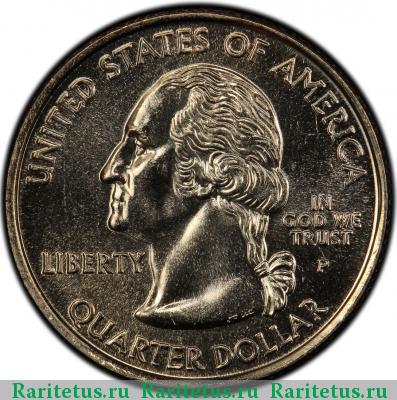 25 центов (квотер, 1/4 доллара, quarter dollar) 2000 года P США
