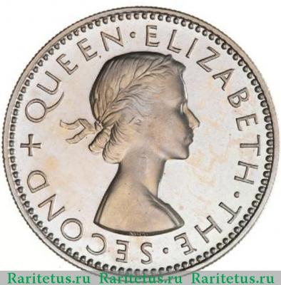 1 шиллинг (shilling) 1953 года   Новая Зеландия