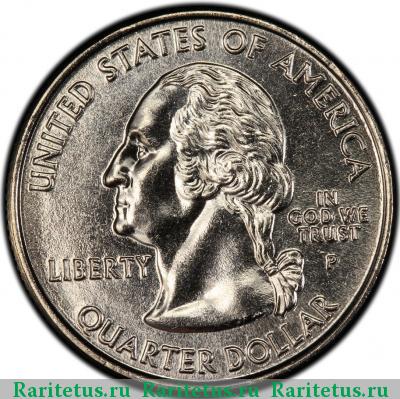 25 центов (квотер, 1/4 доллара, quarter dollar) 2003 года P Алабама США