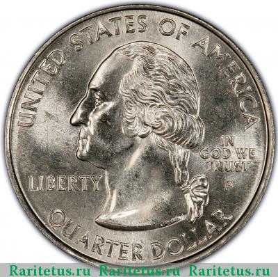 25 центов (квотер, 1/4 доллара, quarter dollar) 2005 года P Канзас США