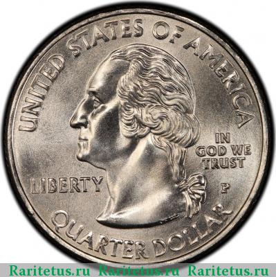 25 центов (квотер, 1/4 доллара, quarter dollar) 2009 года P Виргинские острова США