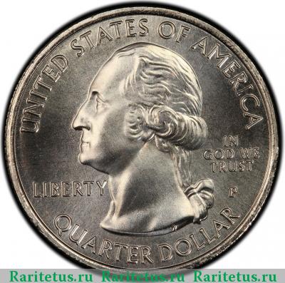 25 центов (квотер, 1/4 доллара, quarter dollar) 2012 года P США