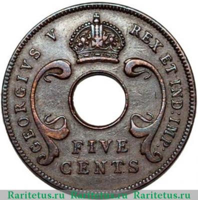 5 центов (cents) 1933 года   Британская Восточная Африка