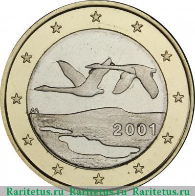 1 евро (euro) 2001 года  Финляндия