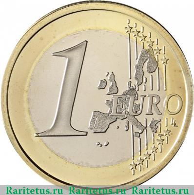 Реверс монеты 1 евро (euro) 2001 года  Финляндия
