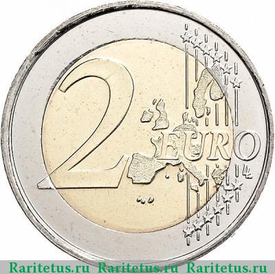 Реверс монеты 2 евро (euro) 2001 года M Испания