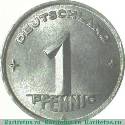 1 пфенниг (pfennig) 1949 года A 