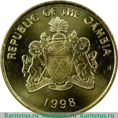 10 бутутов (bututs) 1998 года   Гамбия