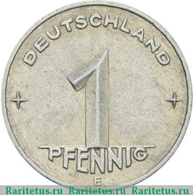 1 пфенниг (pfennig) 1953 года E 