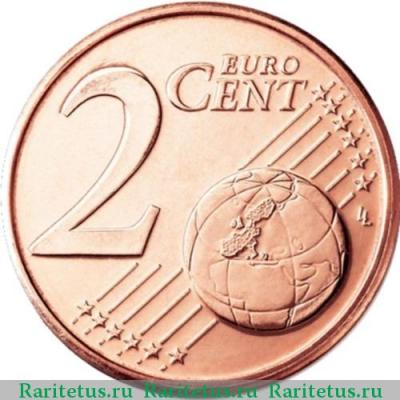 Реверс монеты 2 евро цента (евроцента, euro cent) 2014 года   Латвия