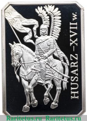 Реверс монеты 10 злотых (zlotych) 2009 года  крылатый рыцарь Польша proof