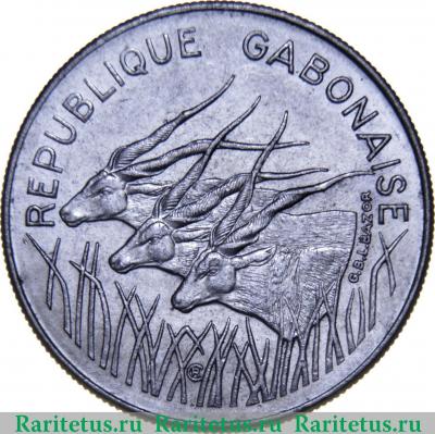 100 франков (francs) 1978 года   Габон