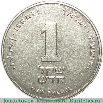Реверс монеты 1 новый шекель (new sheqel) 2014 года  