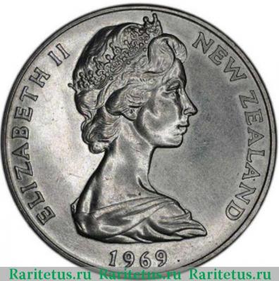 1 доллар (dollar) 1969 года   Новая Зеландия