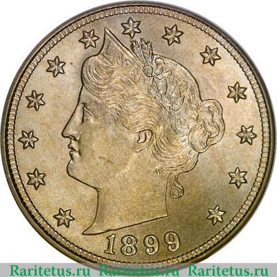 5 центов (cents) 1899 года   США