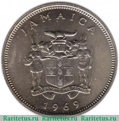 20 центов (cents) 1969 года   Ямайка