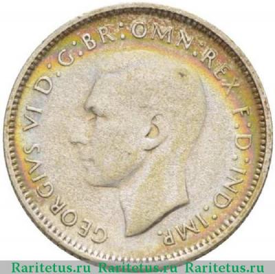 6 пенсов (pence) 1946 года   Австралия