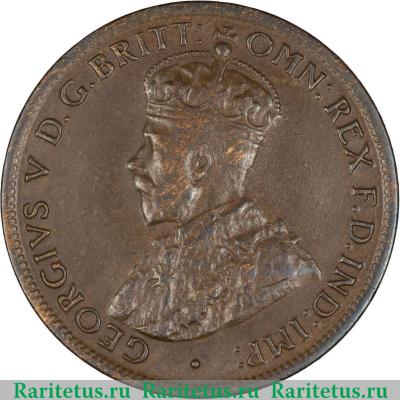 1/2 пенни (penny) 1922 года   Австралия