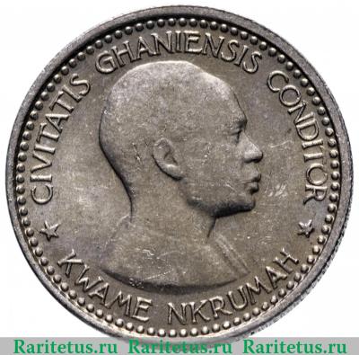 6 пенсов (pence) 1958 года   Гана
