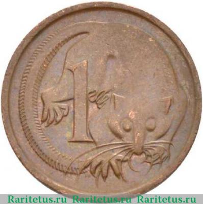 Реверс монеты 1 цент (cent) 1973 года   Австралия