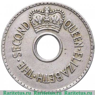 1 пенни (penny) 1959 года   Фиджи