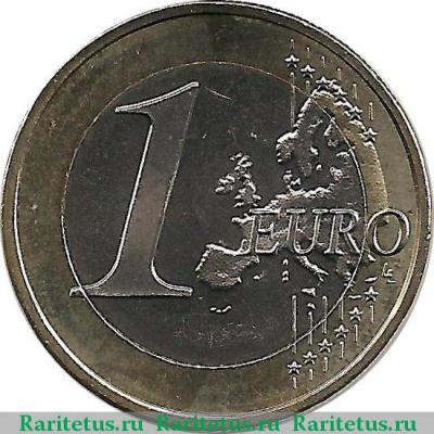 Реверс монеты 1 евро (euro) 2016 года   Латвия