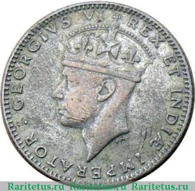 50 центов (cents) 1943 года   Британская Восточная Африка
