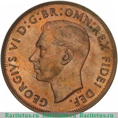 1 пенни (penny) 1952 года   Австралия