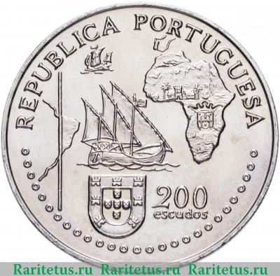 200 эскудо (escudos) 1994 года  Тордесильясский договор Португалия