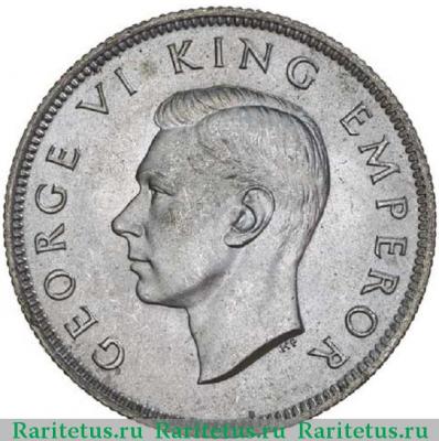 2 шиллинга (florin, shillings) 1942 года   Новая Зеландия