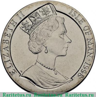 1 крона (crown) 1998 года  Остров Мэн