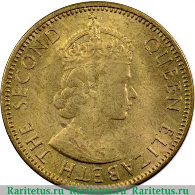 1/2 пенни (half penny) 1965 года   Ямайка