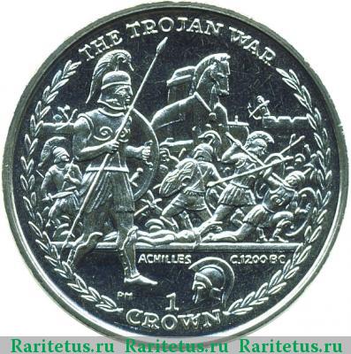 Реверс монеты 1 крона (crown) 2006 года  Остров Мэн