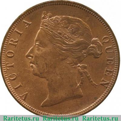 1 цент (cent) 1885 года   Британский Гондурас