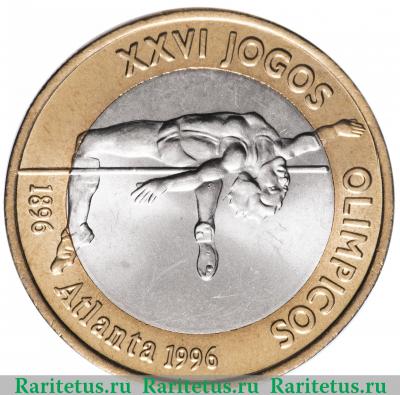 Реверс монеты 200 эскудо (escudos) 1996 года  олимпиада Португалия