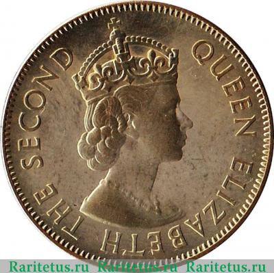 1/2 пенни (half penny) 1969 года   Ямайка