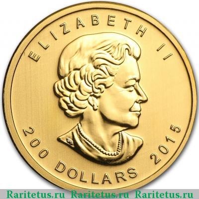 200 долларов (dollars) 2015 года  Канада Канада