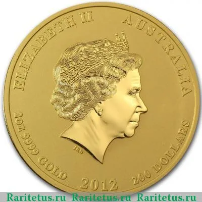200 долларов (dollars) 2012 года P Австралия