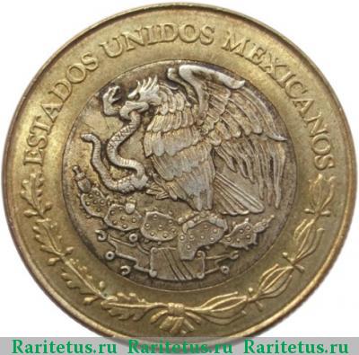 10 новых песо (nuevos pesos) 1992 года  Мексика